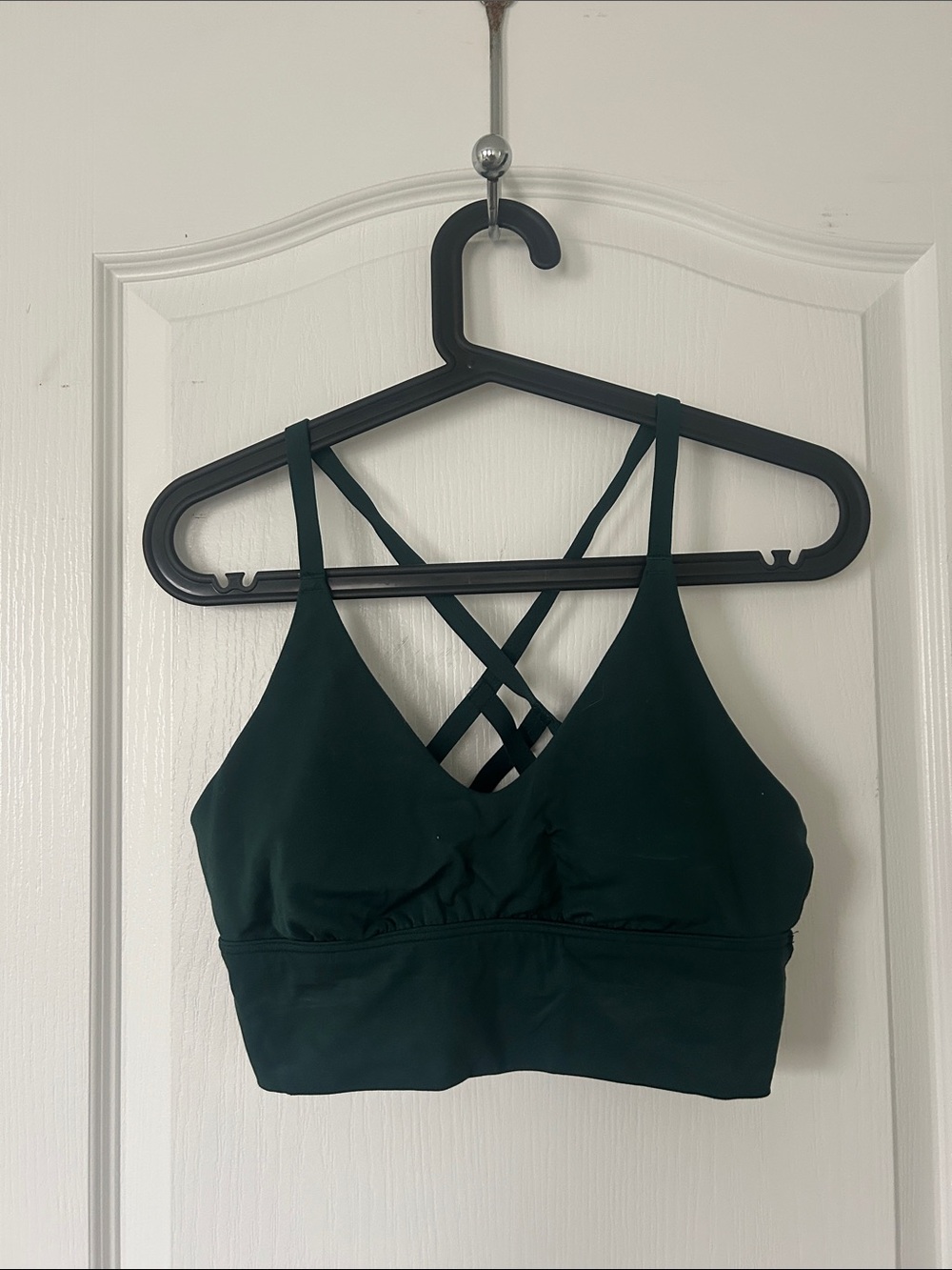 aerie Deep Green Crisscross Sports Bralette